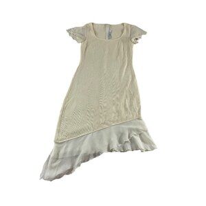 St John evening by Maire Gray Beige Asymmetrical Cocktail Dress - 6